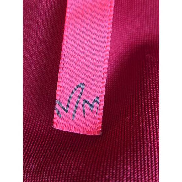 Womens Medium Sleeveless Top Stretch Peplum Maroon Lace Vamp Goth Whimsigoth - Picture 2 of 9